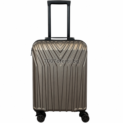 Куфар за ръчен багаж ABS 53x35x20 см – spinner, сваляеми колела златист 