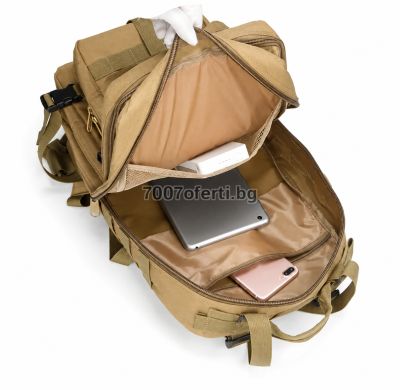 Тактическа раница 30L с MOLLE система за къмпинг и Survival