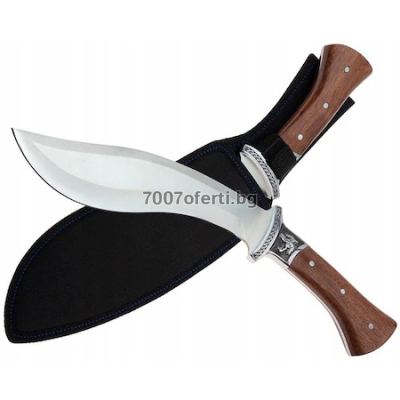 Мачете кукри Columbia Heavy Duty – острие 5 мм, 57 HRC с калъф за колан