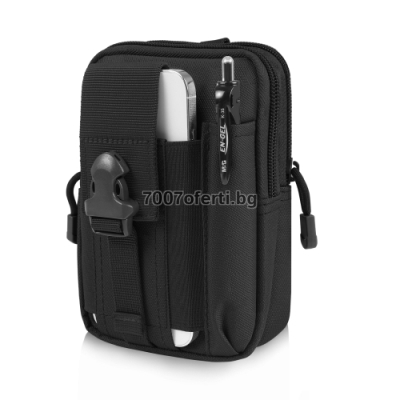 Тактическа чанта MOLLE 16x9 см – за GSM документи и фенер